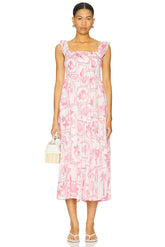 Bria Frill Midi Dress