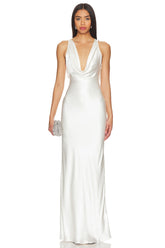 Drape Front Maxi Dress