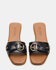 Hilaria Black Leather