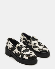Layken Black Cow Print