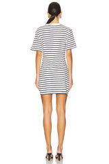 Zeus Short Sleeve Draped T-shirt Dress