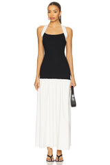 Kohl Mix-media Maxi Dress