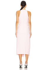 Satin Bow Detail Midi Dress