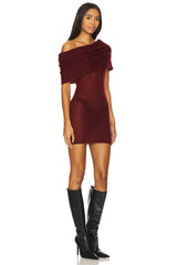Adele Off The Shoulder Sweater Mini Dress