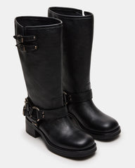 Astor Black Leather Wide Calf