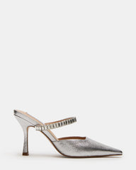 Brecki Silver Leather Rhinestones - Sm Rebooted