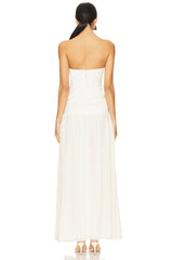 Corset Sheer Midi Dress