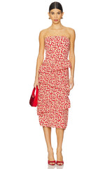 Asym Tiered Ruffle Dress