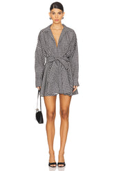 Oversized Shirt Flared Mini Dress