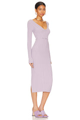 Delaire Button Off Midi Dress