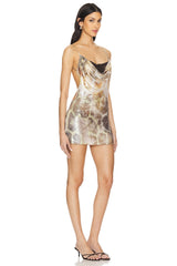 Mirage Printed Dress With Bra