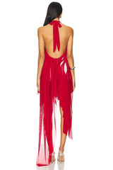 Bursting Flower Wetlook Dress