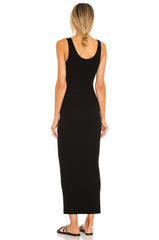 Silk Rib Ankle Length Tank Dress