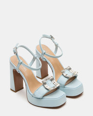 Liandra Buckle Blue Satin