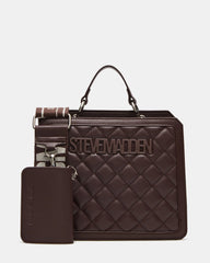Evelyn Bag Chocolate Quilted