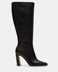 Lizette Black Leather Wide Calf - Sm Rebooted