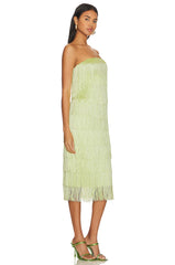 X Revolve Marquise Fringe Midi Dress