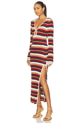 Benson Sleeved Knit Maxi Dress