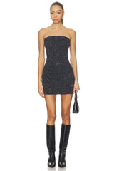 Crystal Strapless Mini Dress
