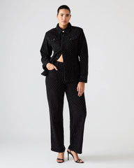 Avaline Crystal Jean Black