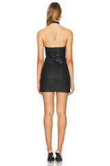 Jessa Faux Leather Mini Dress