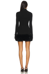 Zoey Faux Fur Mini Dress