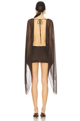 Draped Xxl Sleeve Dress