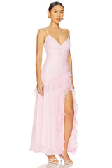 Yvanna Ruffle Maxi Dress