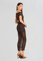 Noel Mesh Midi Dress