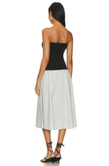 Ribbed Cotton Midi Dress