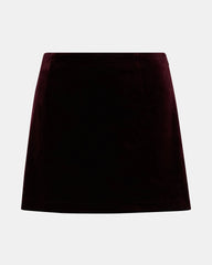 Cindi Velvet Skort Wine