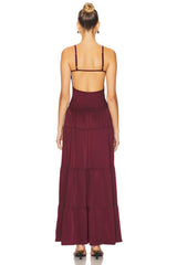 Smocked Drop Waist Maxi Dress