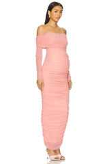 Off The Shoulder Mesh Dress