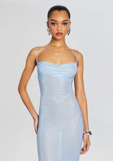 Shilo Embellished Silk Dress