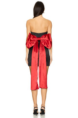 Eleni Bow Back Satin Dress