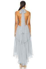 x REVOLVE Leona High Low Ruffle Dress