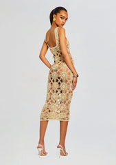 Saffron Knit Crochet Dress