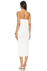 Martha Strapless Midi Dress