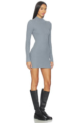 Noha Mock Neck Mini Dress