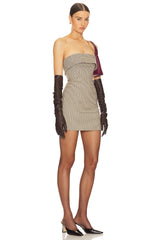 Plaid Mini Suit Dress