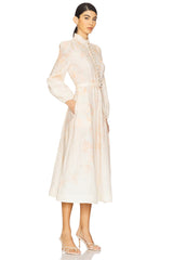 Crush Buttoned Midi Dress