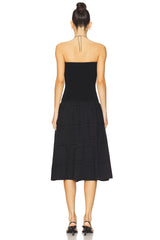 Ribbed Cotton Midi Dress