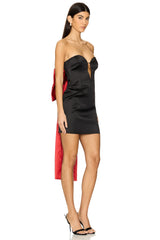 Eleni Bow Back Satin Dress