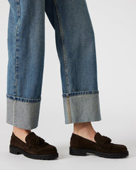 Minka Chocolate-Brown Suede - Sm Rebooted