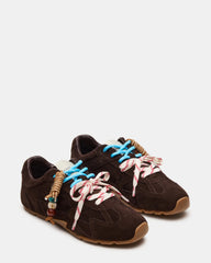 Aziel Charm Brown Suede