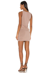 Draped Modal Jersey Mini Dress