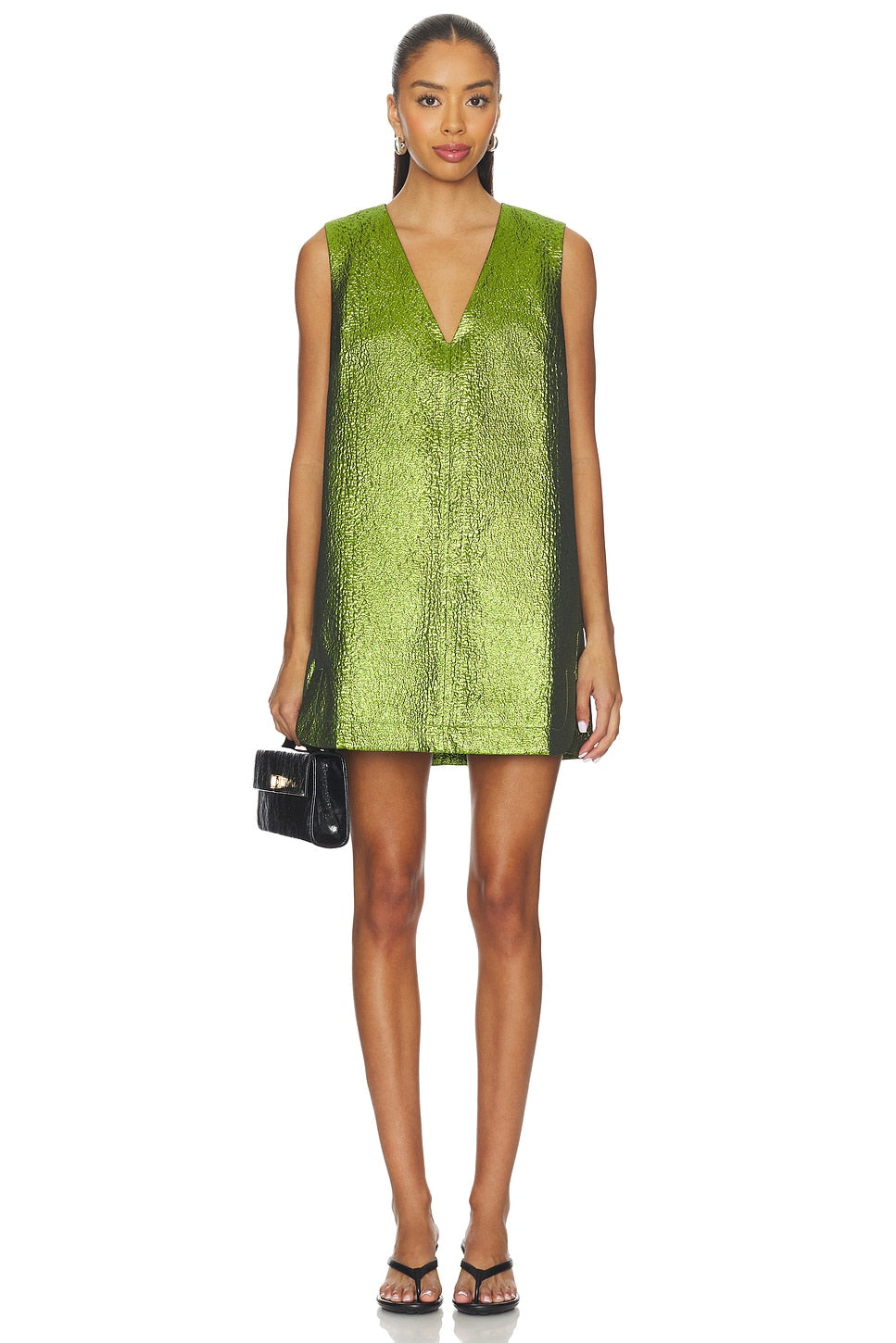 Fountain Metallic Mini Dress