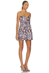 Floreo Jacquard Mini Dress