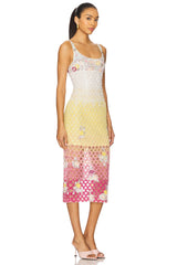 x REVOLVE Valeria Jewel Embroidered Midi Dress