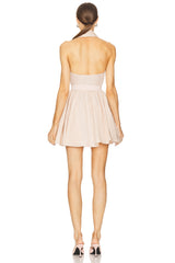 Halter Flared Mini Dress